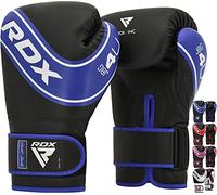 RDX Kids Boxing Gloves, 6oz 4oz Junior Training Mitts, Maya Hide Leather Ventilated Palm, Muay Thai Sparring MMA Kickboxing, Punch Bag Speed Ball Focus Pads Punching Workout, Youth Games Fun