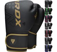 RDX Kids Boxing Gloves Sparring and Muay Thai Maya Hide Leather, KARA Patent Pending Junior Training Mitt for Kickboxing, Punch Bag, Focus Pads, MMA, Thai Pad, Double End Ball Punching Fight Gloves