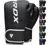 RDX Kids Boxing Gloves Sparring and Muay Thai Maya Hide Leather, KARA Patent Pending Junior Training Mitt for Kickboxing, Punch Bag, Focus Pads, MMA, Thai Pad, Double End Ball Punching Fight Gloves