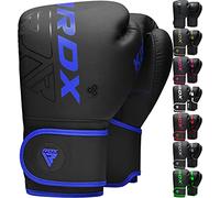 RDX Kids Boxing Gloves Sparring and Muay Thai Maya Hide Leather, KARA Patent Pending Junior Training Mitt for Kickboxing, Punch Bag, Focus Pads, MMA, Thai Pad, Double End Ball Punching Fight Gloves
