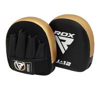 RDX Kids Boxing Pads Focus Mitts, Maya hide leather Curved Junior Hook and Jab Target Hand Pads, Great for Youth MMA, Martial Arts, Muay Thai, Kickboxing and Karate Training