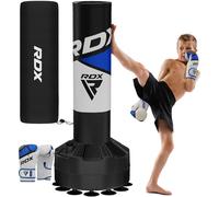 RDX Kids Free Standing Punch Bag with Gloves & Cover - 4FT Junior Pedestal Punching Bag with Stand for Kickboxing Boxing MMA Muay Thai Karate, Heavy Duty Free Standing Bag for Home Gym Fitness Workout