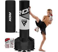 RDX Kids Free Standing Punch Bag with Gloves & Cover - 4FT Junior Pedestal Punching Bag with Stand for Kickboxing Boxing MMA Muay Thai Karate, Heavy Duty Free Standing Bag for Home Gym Fitness Workout