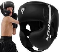 RDX Kids Headguard for Boxing, Adjustable Padded KARA Youth Head Gear for Cheeks, Forehead, MMA Training, Muay Thai, Kickboxing, Sparring, Martial Arts, Karate, Taekwondo Junior Girls Boys Helmet