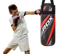 RDX Kids Punch Bag with Gloves, Junior 2FT Filled Hanging Set, Maya Hide Leather, MMA Muay Thai Punching Kickboxing Taekwondo Karate Training Grappling Workout Fitness, Youth Children, Boys Girls Gift
