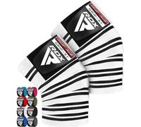 RDX Knee Wraps Pair Weightlifting, IPL USPA Approved, 78” Elasticated Straps for Gym Workout Fitness Squats Powerlifting,Men Women Training, Squatting Leg Press
