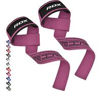RDX Lifting Straps for Weightlifting - 100% Cotton Heavy Duty Gym Wrist Strap with 5MM Neoprene Padding, 60CM Anti-Slip Hand Grip Wraps for Deadlifts Powerlifting Workouts Strength Training, Men Women