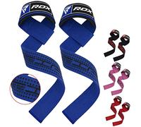RDX Lifting Straps for Weightlifting - 100% Cotton Heavy Duty Gym Wrist Strap with 5MM Neoprene Padding, 60CM Anti-Slip Hand Grip Wraps for Deadlifts Powerlifting Workouts Strength Training, Men Women