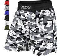 RDX MMA Shorts for Training and Kick Boxing, Trunks for Bodybuilding Cage Fighting Muay Thai BJJ Grappling and Combat Sports, Adult & Kids Workout Clothing Inner Pocket and Drawstring for Martial Arts