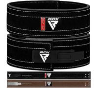 RDX Powerlifting Belt for Weight Lifting, Approved by IPL and USPA, Lever Buckle Gym Training Leather Belt 10mm Thick 4 inches Lumbar Back Support Men Women Bodybuilding Deadlifts