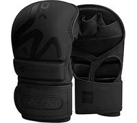 RDX Pro MMA Hybrid Sparring Gloves, Maya Hide Leather, Open Ventilated Palm, Padded Mitts Martial Arts Kickboxing Muay Thai Training Cage, Men Adult, Punching Bag and Pads workout