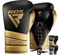 RDX Professional Boxing Training Gloves, Mark PRO Wrist Support Lace-UP Glove, Super Skin Maya Hide Leather, Multi-Layered, Sparring, Heavy Punch Bag Kickboxing Punching