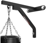 RDX Punch Bag Wall Bracket, 16 Gauge Heavy Duty Iron Hanger, Steel Mount Hanging Stand Fixings D-Shackle, Boxing MMA Kickboxing Muay Thai Punching Training, Rated for 100 lbs, Outdoor Fitness Home Gym