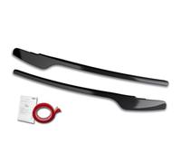 RDX Racedesign Head light spoilers compatible with Audi A4 (B8) Sedan/Avant Facelift 2011-2015 (ABS Gloss Black)