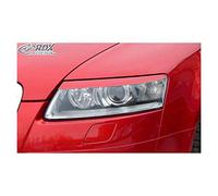 RDX Racedesign Head light spoilers compatible with Audi A6 4F 2005-2011 (ABS)