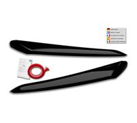 RDX Racedesign Head light spoilers compatible with Citroën Jumper & Fiat Ducato & Peugeot Boxer 2014- / Opel Movano 2021- / Toyota Proace Max 2024- (ABS Gloss Black)