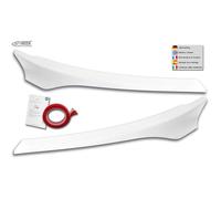 RDX Racedesign Head light spoilers compatible with Ford Transit Custom & Tourneo Custom Facelift 2018-2023 (ABS Gloss White)