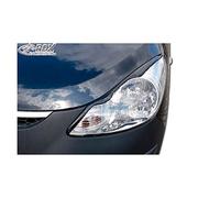 RDX Racedesign Head light spoilers compatible with Hyundai i10 2008- (ABS)