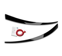 RDX Racedesign Head light spoilers compatible with Hyundai i30 2017-2021 (ABS Gloss Black)