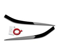RDX Racedesign Head light spoilers compatible with Kia XCeed (CD) 2019- (ABS Gloss Black)