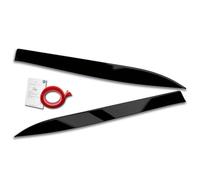 RDX Racedesign Head light spoilers compatible with Mercedes A-Class (W176) 2012-2019 (ABS Gloss Black)