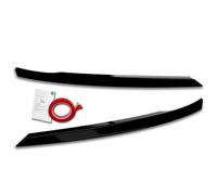 RDX Racedesign Head light spoilers compatible with Seat Ateca & Cupra Ateca 2016-2021 (ABS Gloss Black)