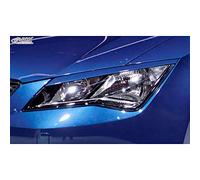 RDX Racedesign Head light spoilers compatible with Seat Leon 5F SC/5-doors/ST 2013-2020 (ABS)