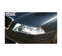 RDX Racedesign Head light spoilers compatible with Skoda Octavia II 2004-2008 (ABS)