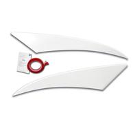 RDX Racedesign Head light spoilers compatible with Volkswagen Crafter 2006-2017 (ABS Gloss White)