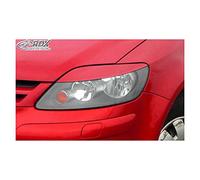 RDX Racedesign Head light spoilers compatible with Volkswagen Golf V Plus 2005-2009 (ABS)