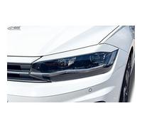 RDX Racedesign Head light spoilers compatible with Volkswagen Polo (AW) 2017- (ABS)