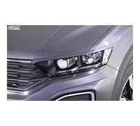 RDX Racedesign Head light spoilers compatible with Volkswagen T-Roc (A1) 2017-2021 (ABS)