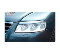 RDX Racedesign Head light spoilers compatible with Volkswagen Touareg -2006 (ABS)