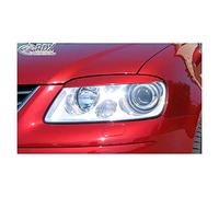 RDX Racedesign Head light spoilers compatible with Volkswagen Touran 1T 2003-2006 & Caddy 2004-2010 (ABS)