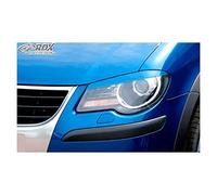 RDX Racedesign Head light spoilers compatible with Volkswagen Touran 1T Facelift 2006-2011 (ABS)