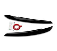 RDX Racedesign Head light spoilers compatible with Volkswagen Touran (5T) 2015- (Halogen) (ABS Gloss Black)
