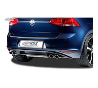 RDX Racedesign RDHA049 Diffuser 'Rear Bumper Skirt VW Golf VII, HB 3/5Drs 2012-' R-Look 'Excl. Gti/Gtd (Black)