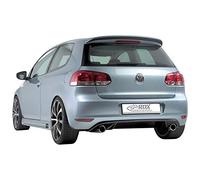 RDX Racedesign Rear bumper skirt compatible with Volkswagen Golf VI GTi-Look 2008- (PU)