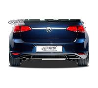 RDX Racedesign Rear bumper skirt 'Diffusor' compatible with Volkswagen Golf VII HB 3/5-doors 2012- 'GTI-Look' excl. GTi/GTD (PUR)