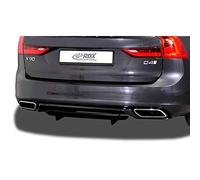 RDX Racedesign Rear bumper skirt 'Diffusor U-Diff' compatible with Volvo S90/V90 R-Design 2016- (PU)