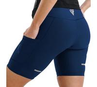 RDX Sauna Shorts Women Shapewear High Waisted Slimming Sweat Shorts above Knee Pants Mid Thigh Workout Suit Waist Trainer Weight Loss Lower Body Shaper Sweatsuit Exercise Swimming Fitness Gym
