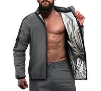 RDX Sauna Suit, Full Body Heat Sweat Suit, REACH OEKO TEX 100 CERTIFIED, Anti Rip Long Sleeves Tracksuit Boxing MMA Slimming Gym Fitness Running Workout Zipper Jacket, Top Bottom Men Women