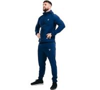 RDX Sauna Suit, REACH Compliant OEKO TEX 100 Certified, Full Body Sweat Heat Suit with Hood, Blue Back Long Sleeve, Boxing MMA Slimming Gym Running Workout Jacket, Top Trouser Men Women