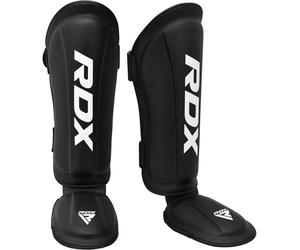 RDX Shin Guard MMA Instep Leg Pads Protective Gear Thai Boxing Training Kickboxing., Black, XL