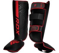 RDX Shin Guards for Kickboxing, Muay Thai, MMA and Training Pads, Maya Hide Leather KARA Instep Foam Protection, Leg Foot Protector for Martial Arts, Sparring, BJJ and Boxing Gear