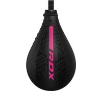 RDX Speed Bag Boxing Ball and Swivel Set, Maya Hide Leather Dodge Striking Mount Kit with Additional Bladder, MMA Muay Thai Punching Workout Kicking Martial Arts Training Home Gym Exercise Speedball