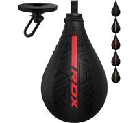 RDX Speed Bag Boxing Ball and Swivel Set, Maya Hide Leather Dodge Striking Mount Kit with Additional Bladder, MMA Muay Thai Punching Workout Kicking Martial Arts Training Home Gym Exercise Speedball
