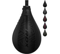 RDX Speed Bag Boxing Ball and Swivel Set, Maya Hide Leather Dodge Striking Mount Kit with Additional Bladder, MMA Muay Thai Punching Workout Kicking Martial Arts Training Home Gym Exercise Speedball