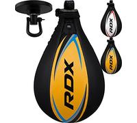 RDX Speed Bag Boxing Ball Hanging Swivel, Genuine Leather Dodge Striking Mount Kit Heavy Duty, MMA Muay Thai Punching Fitness Workout Kicking Martial Arts Training Home Gym Exercise Speedball