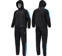 RDX SPORTS Men's H1 Weight Loss Sauna Suit in Light Blue | Size: Medium RDX SPORTS Light Blue M